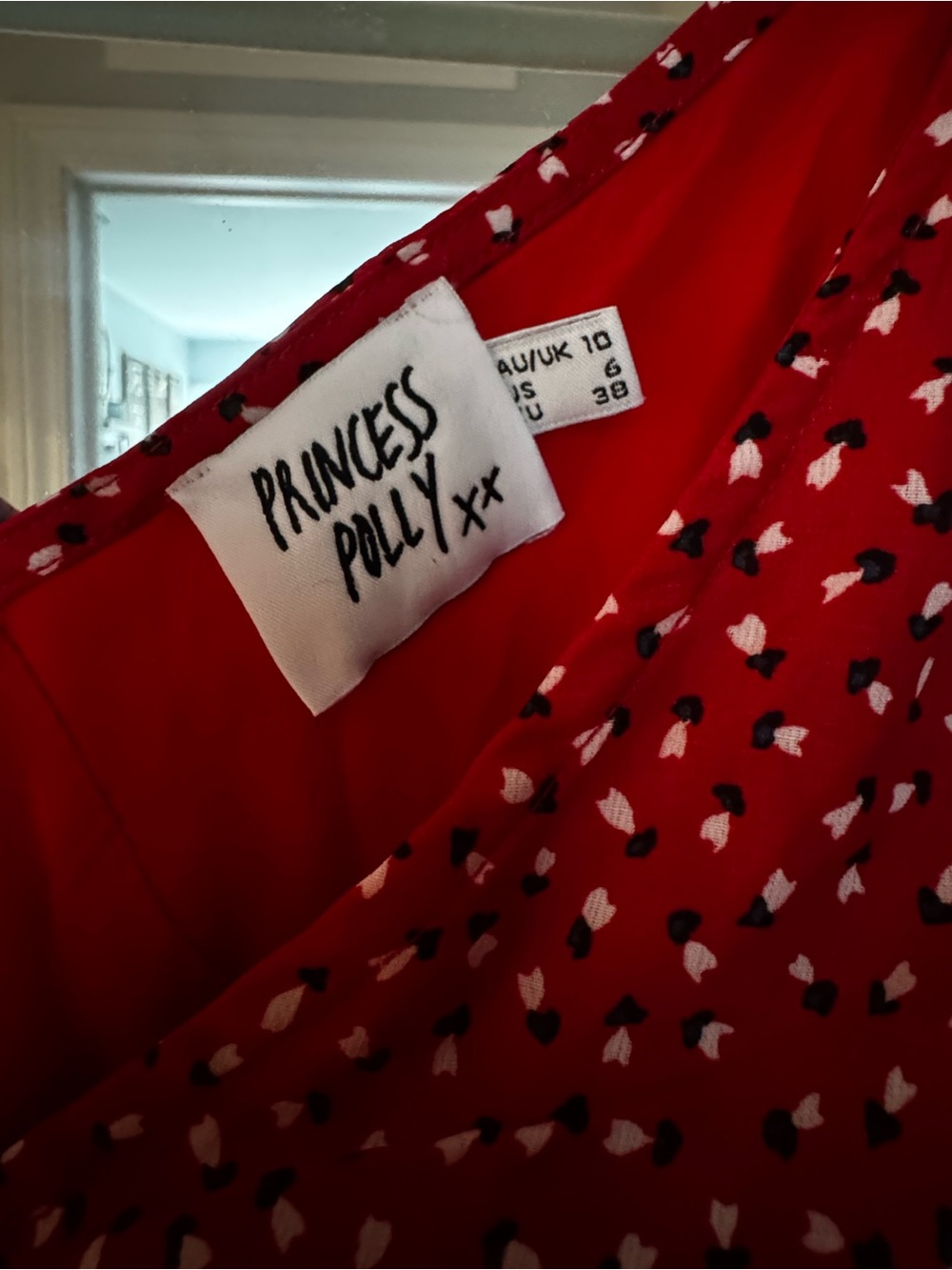 Princess Polly Red Polka Dot Mini Dress - Picture 3 of 3